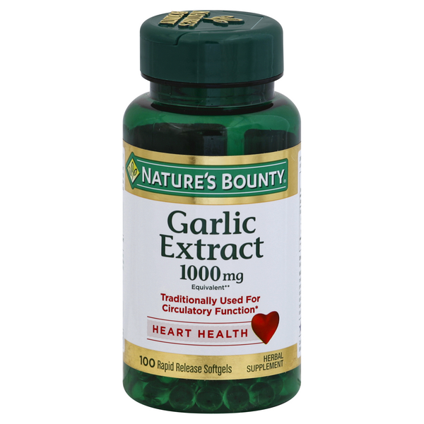 Nature's Bounty Odorless Garlic 1000 MG Rapid Release Softgels - 100 Each