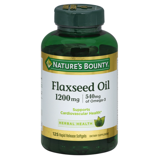Nature's Bounty Flaxseed Oil 1200mg Softgels - 125 Each