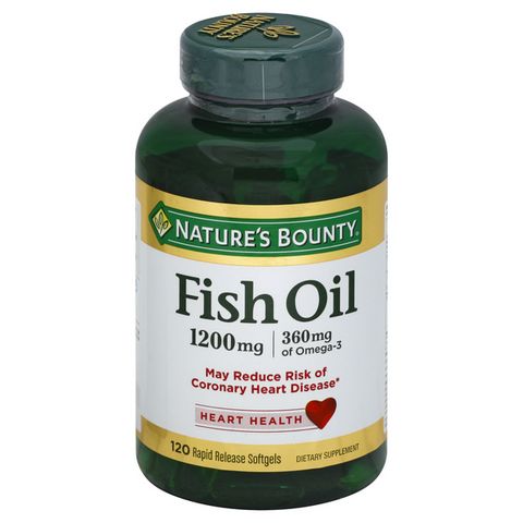 Nature's Bounty Fish Oil 1200 MG Softgels - 120 Each