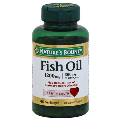 Nature's Bounty Odorless Fish Oil 1200 MG Softgels - 60 Each