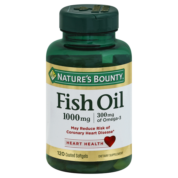 Nature's Bounty Odor-Less Fish Oil Coated Softgels 1000 mg - 120 Each