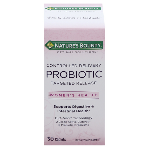 Nature's Bounty Probiotic Controlled Delivery Dietary Supplement Caplets - 30 Each