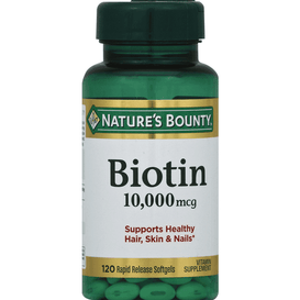 Nature's Bounty Biotin 10,000 MG Rapid Release Softgels - 120 Count