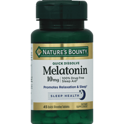Nature's Bounty Melatonin 10 MG Quick Dissolve Tablets - 45 Count