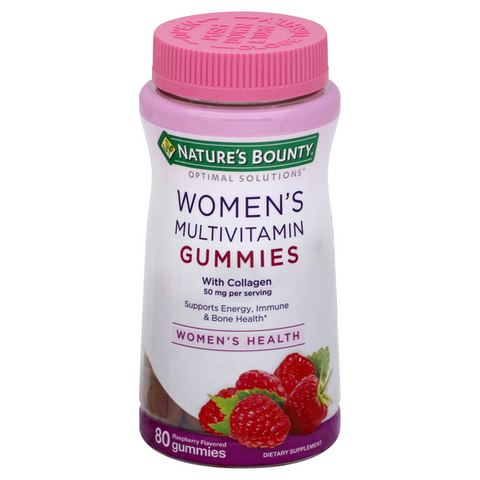 Nature's Bounty Women's Multivitamin Gummies Raspberry Flavored - 80 Count