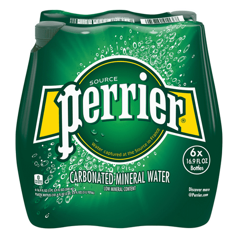 Perrier Sparkling Natural Mineral Water 6 Pack - 16.9 Ounce