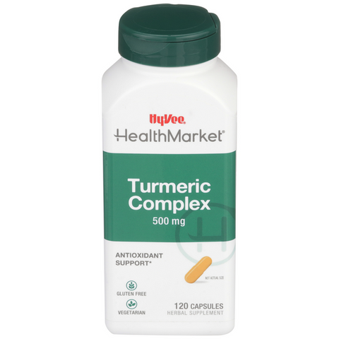 Hy-Vee HealthMarket Turmeric Complex 500mg Capsules - 120 Count