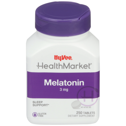Hy-Vee HealthMarket Melatonin 3mg Tablets - 250  CT