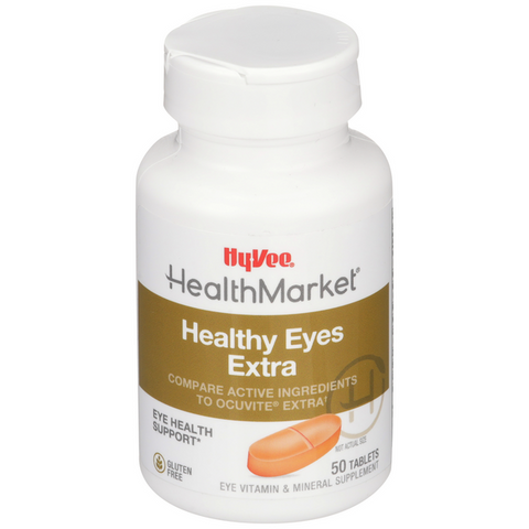 Hy-Vee HealthMarket Healthy Eyes Extra Dietary Supplement Tablets - 50 Count