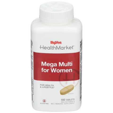 Hy-Vee HealthMarket Mega Multi for Women Dietary Supplement - 180 Count
