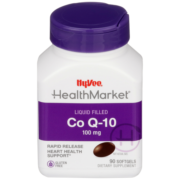 Hy-Vee HealthMarket Co Q-10 100mg Softgels - 90 Count