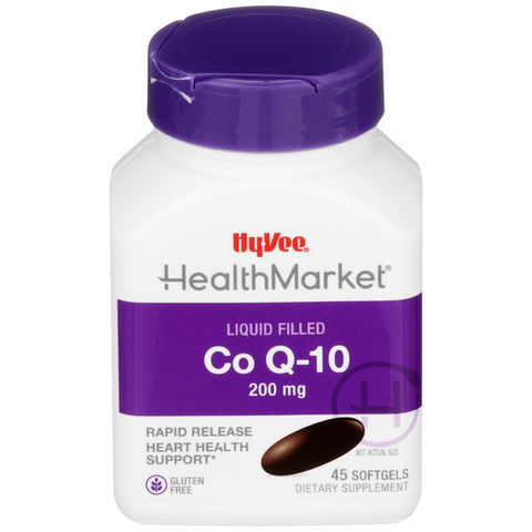 Hy-Vee HealthMarket Co Q-10 200mg Softgels - 45 Count