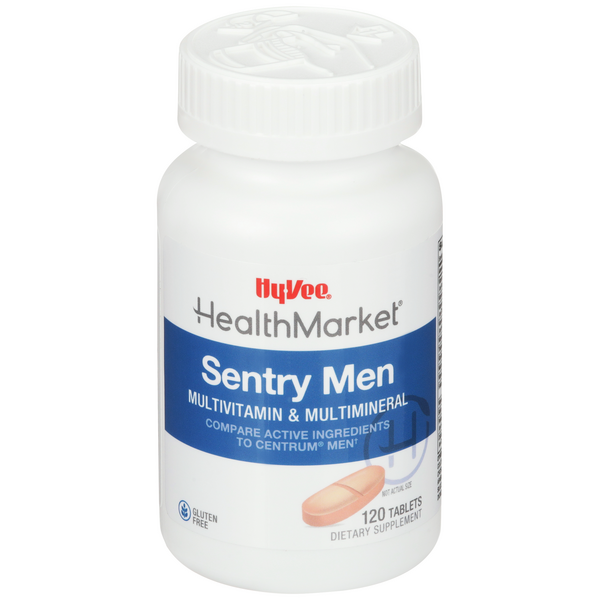 Hy-Vee HealthMarket Sentry Men Multivitamin Multimineral Tablets - 120 Count