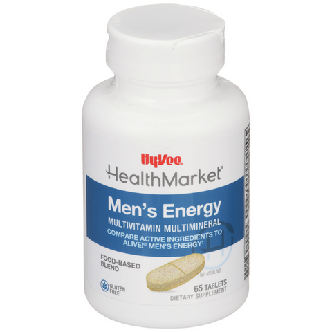 Hy-Vee HealthMarket Men's Energy Multivitamin Multimineral Tablets - 65 Count
