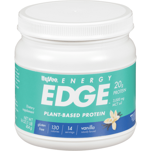 Hy-Vee Energy Edge Vanilla Plant-Based Protein - 16 Ounce