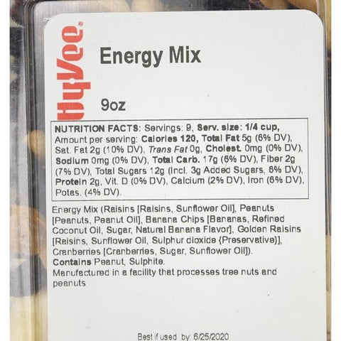 Hy-Vee Energy Mix - 9 Ounce