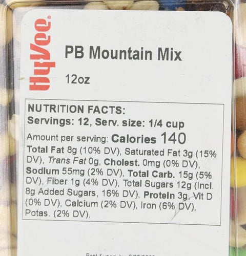 Hy-Vee PB Mountain Mix - 12 Ounce