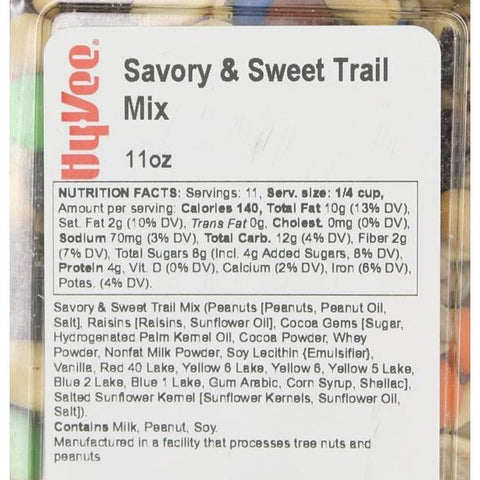 Hy-Vee Savory & Sweet Trail Mix - 11 Ounce