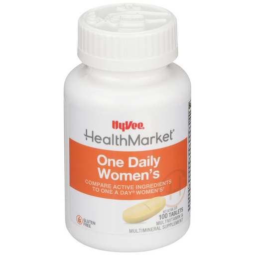 Hy-Vee HealthMarket One Daily Women's Multivitamin Supplement Tablets - 100 Count