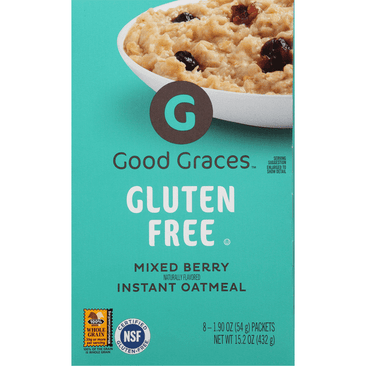 Good Graces Instant Oatmeal, Gluten Free, Mixed Berry - 15.2 Ounce