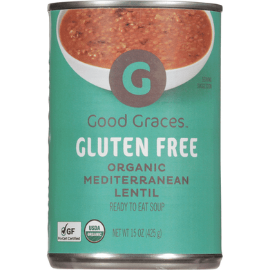 Good Graces Soup, Gluten Free, Organic, Mediterranean Lentil - 15 Ounce