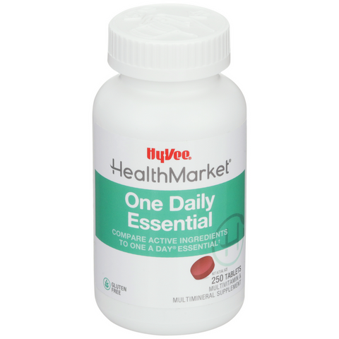 Hy-Vee HealthMarket One Daily Essential Multivitamin Supplement Tablets - 250 Count