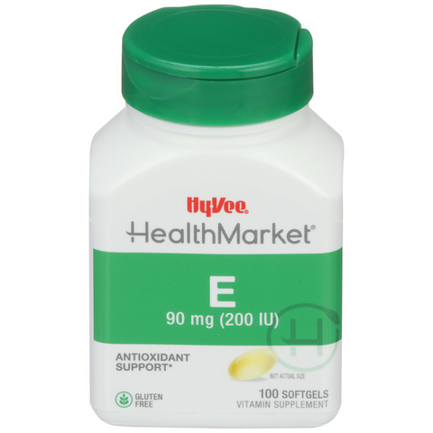 Hy-Vee HealthMarket Vitamin E-200 Softgels - 100 Count