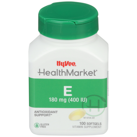 Hy-Vee HealthMarket Vitamin E-400 Softgels - 100 Count