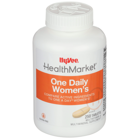 Hy-Vee HealthMarket One Daily Women's Multivitamin Multimineral Supplement - 250 Count