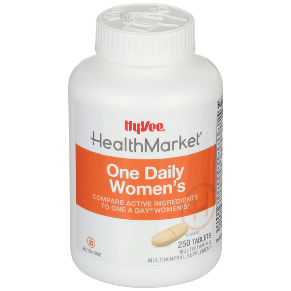 Hy-Vee HealthMarket One Daily Women's Multivitamin Multimineral Supplement - 250 Count