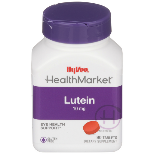 Hy-Vee HealthMarket Lutein 10mg Tablets - 90 Count