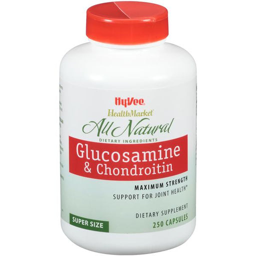 Hy-Vee HealthMarket Maximum Strength Glucosamine & Chondroitin Capsules - 250 Count