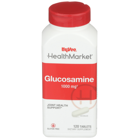Hy-Vee HealthMarket All Natural Glucosamine 1000mg Tablets - 120 Count