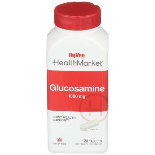 Hy-Vee HealthMarket All Natural Glucosamine 1000mg Tablets - 120 Count
