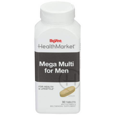 Hy-Vee HealthMarket Mega Multi  for Men Tablets - 90 Count
