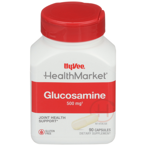 Hy-Vee HealthMarket All Natural Glucosamine Relief 500Mg Capsules - 90 Count