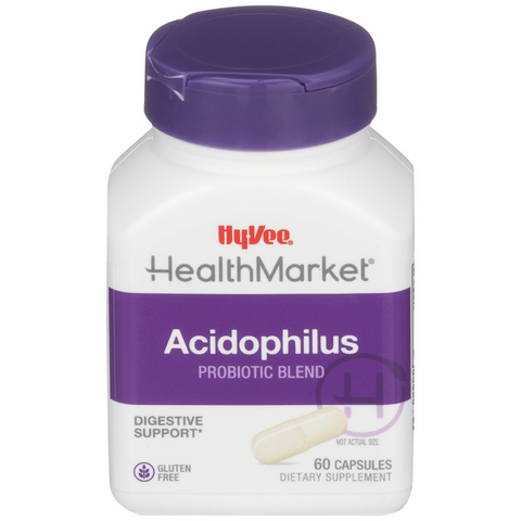 Hy-Vee HealthMarket All Natural 

Acidophilus Capsules - 60 Count