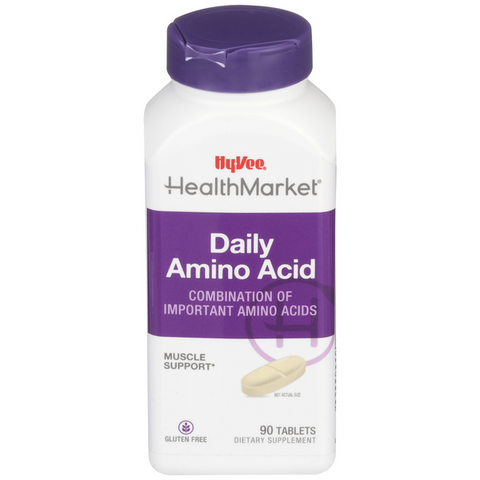 Hy-Vee HealthMarket Daily Amino Acid Dietary Supplement Tablets - 90 Count