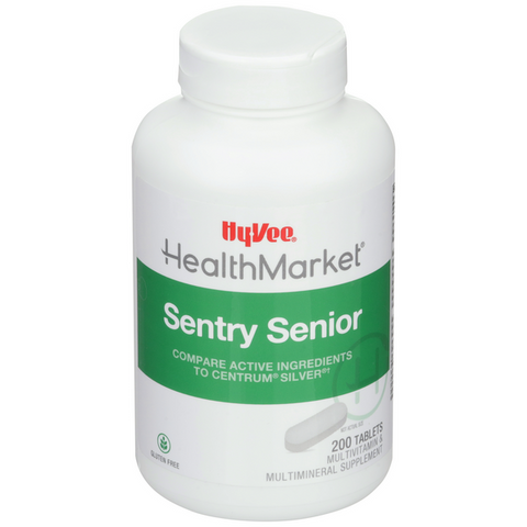 Hy-Vee HealthMarket Sentry Senior Multivitamin & Multimineral Tablets - 200 Count