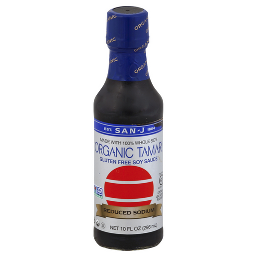 San-J Organic Tamari Gluten Free Reduced Sodium Soy Sauce - 10 Ounce