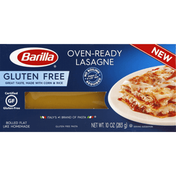 Barilla Oven-Ready Lasagne Gluten Free - 10 Ounce