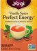 Yogi Caffeine Free Vanilla Spice Perfect Energy Tea 16 Count Bags - 1.12 Ounce