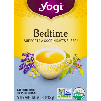 Yogi Organic Caffeine Free Bedtime Tea Bags 16 Count - 0.85 Ounce