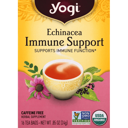 Yogi Echinacea Immune Support Tea 16 Count - 0.85 Ounce