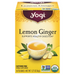 Yogi Caffeine Free Lemon Ginger Tea Bags 16 Count - 1.27 Ounce