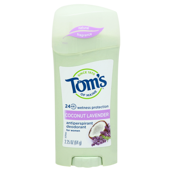 Tom's of Maine Coconut Lavender Antiperspirant Deodorant for Women - 2.25 Ounce