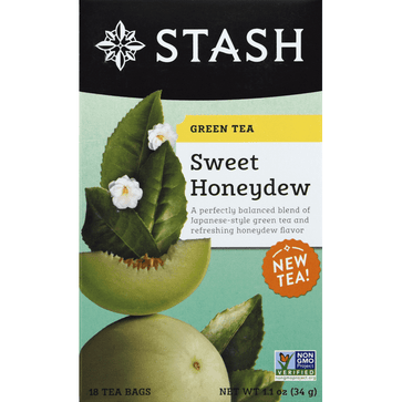 Stash Green Tea Sweet Honeydew 18 Count - 1.1 Ounce