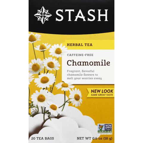 Stash Chamomile Caffeine Free Herbal Tea Bags 20 Count - 0.6 Ounce