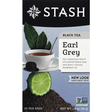 Stash Earl Grey Black Tea Bags 20 Count - 1.3 Ounce