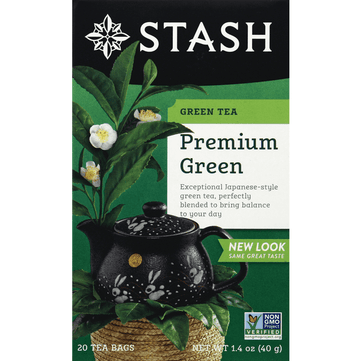 Stash Premium Green Tea Bags 20 Count - 1.4 Ounce